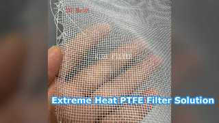 محلول ضد اسید پارچه فیلتر PTFE با دمای بالا
